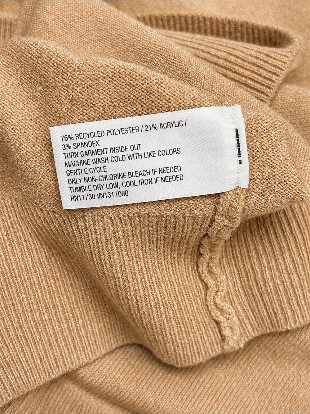 A New Day Camel Cashmere-Like Button Front Cardigan Sweater 3X NWT - Picture 5 of 7
